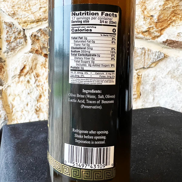 Truly Greek Premium Cocktail Olive Juice 12.7oz