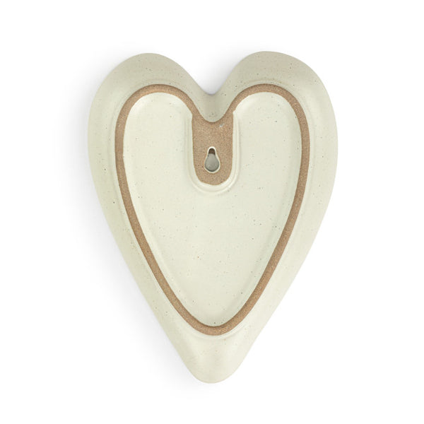 White Blue Plaid Heart Spoon Rest