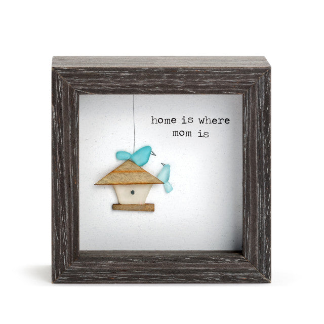 Home Is Where Mom Is Shadow Box 4"