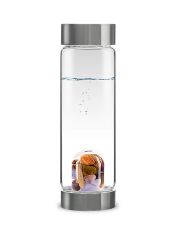VIA Five Elements Gem Water Bottle Glass 16.9 fl.oz.