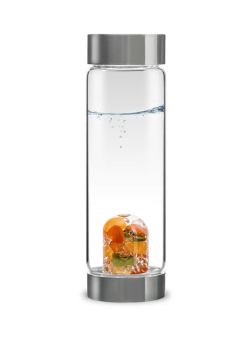 VIA Happiness Gem Water Bottle Glass 16.9 fl.oz.