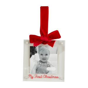 My First Christmas Ornament Acrylic Picture Frame 4x4