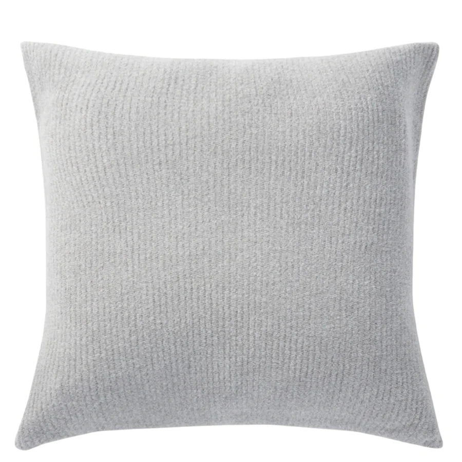 Heathered White/ Pearl Ribbed Pillow
