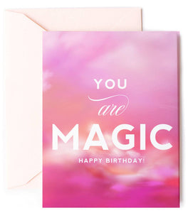 You Are Magic, Pink Barbie Happy Birthday Greeting Card