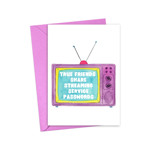 True Friends Funny Friendship Greeting Card for Best Friend