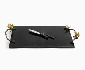 Butterfly Ginkgo Cheese Board w/ Knife