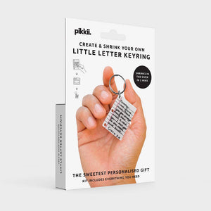 Little Letter Shrink Keyring | Personalized Gift