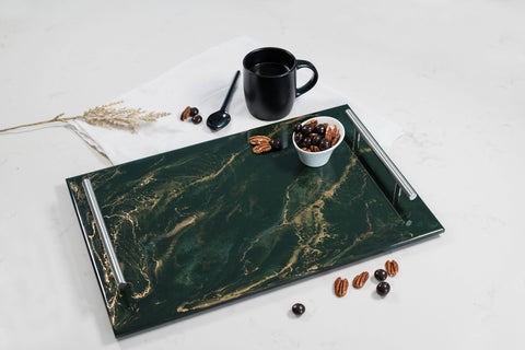 Resin Serving Trays with Handles