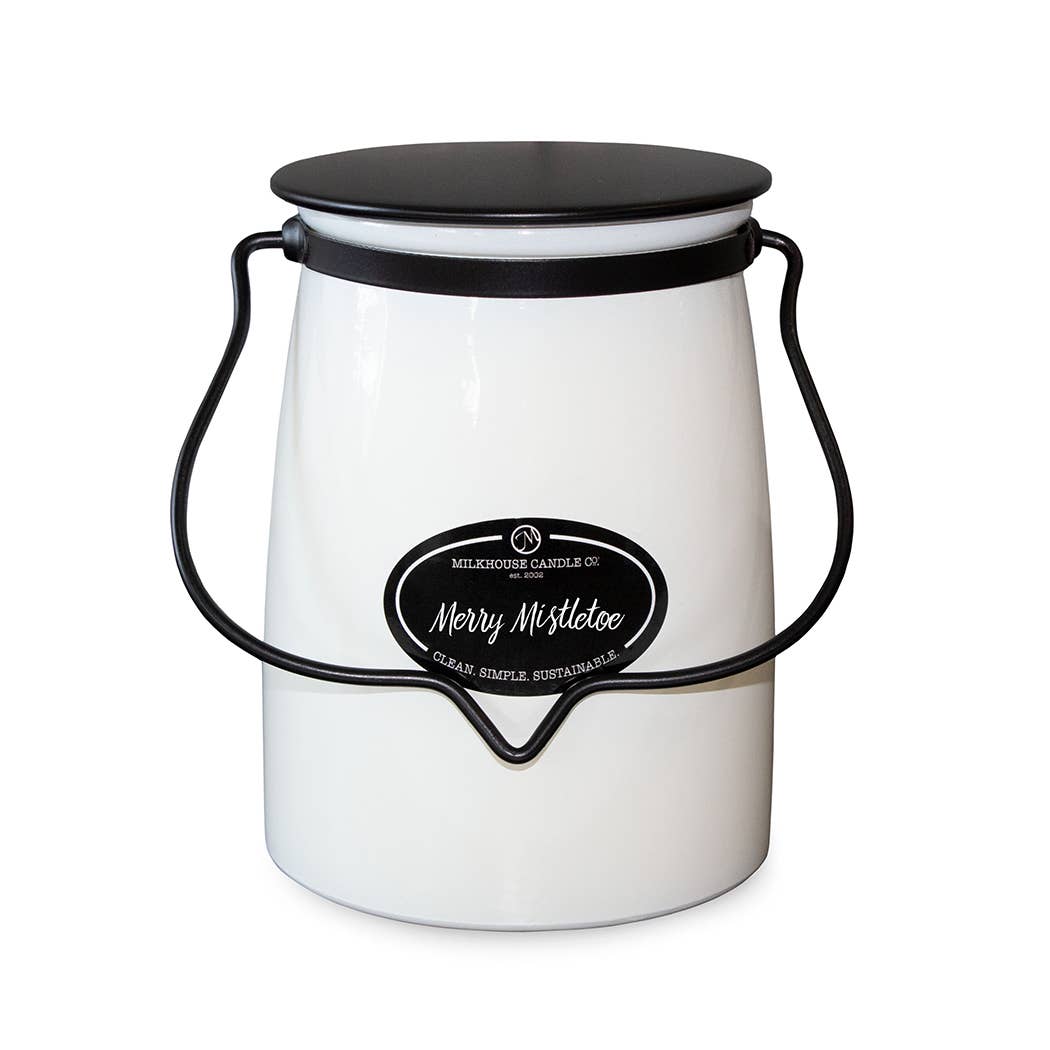 Butter Jar Candle 22oz: Merry Mistletoe