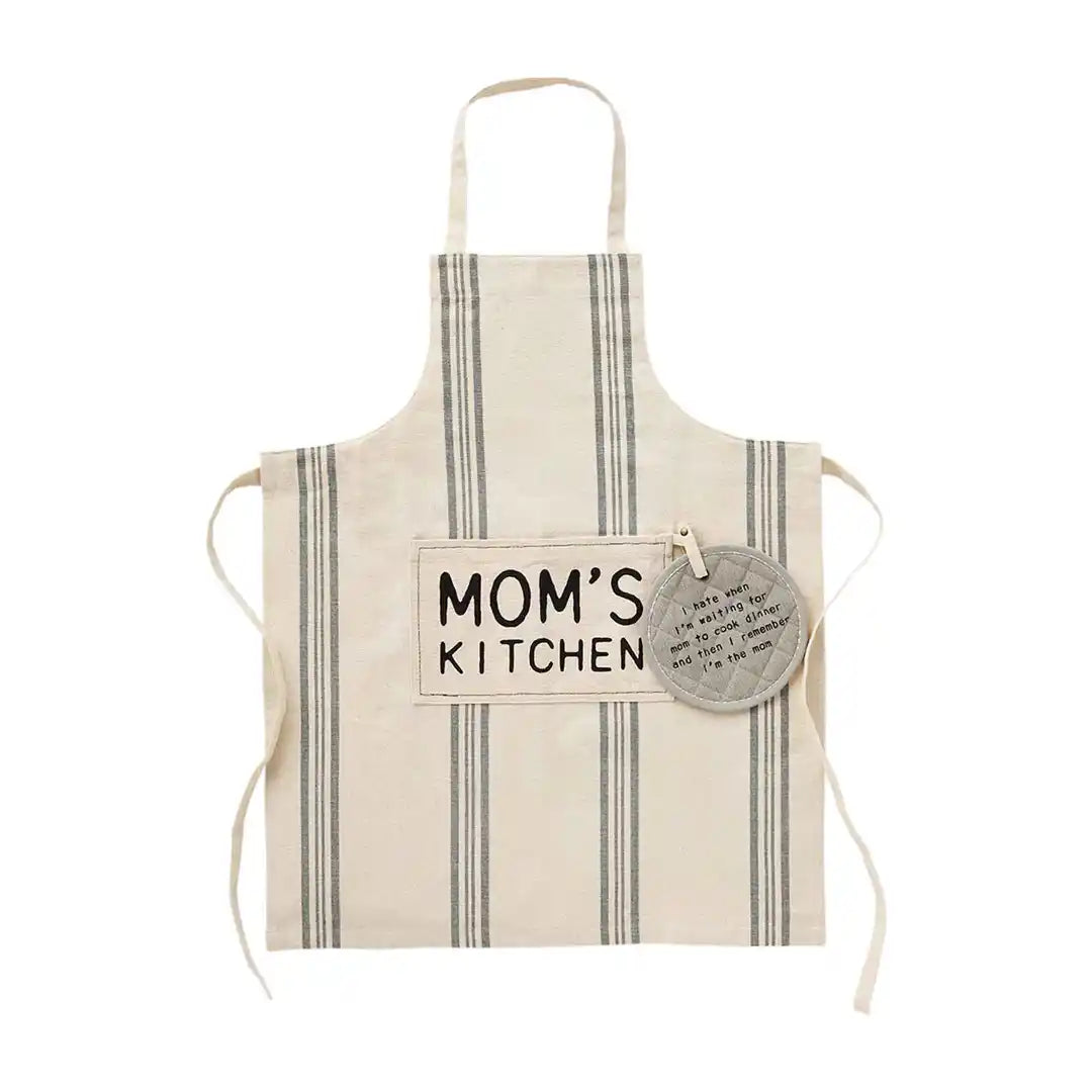 Mom's Kitchen Apron Gift Set