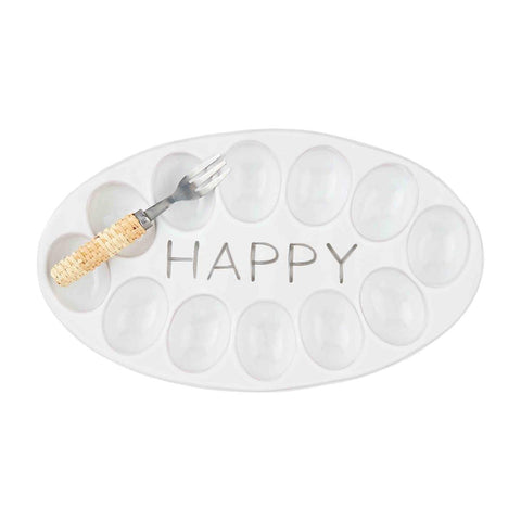 Happy Deviled Egg Tray Set