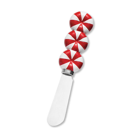 Peppermint Polyresin Cheese Spreader