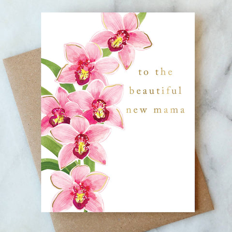 Orchid Mama Greeting Card