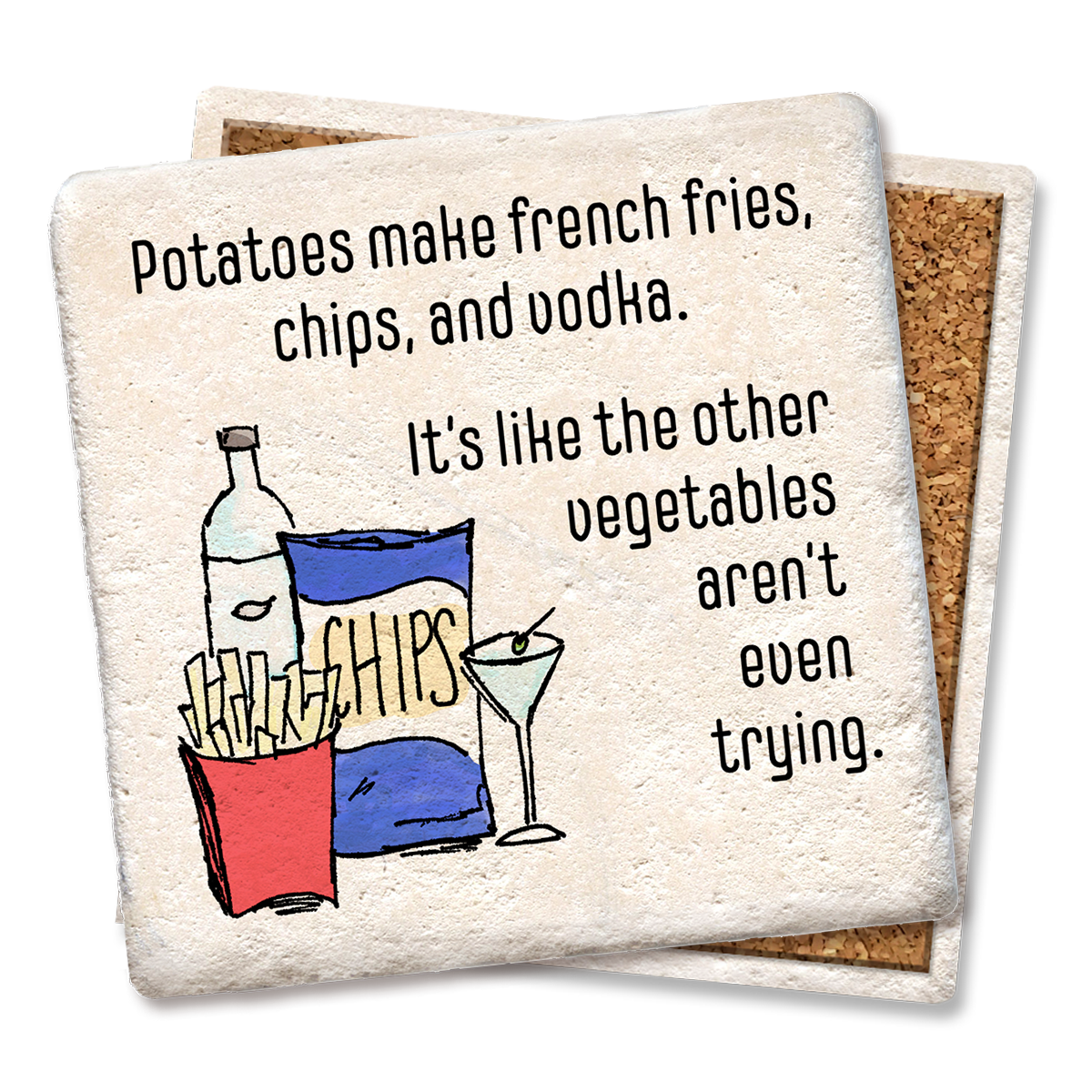 Coaster Potatoes Make French Fries