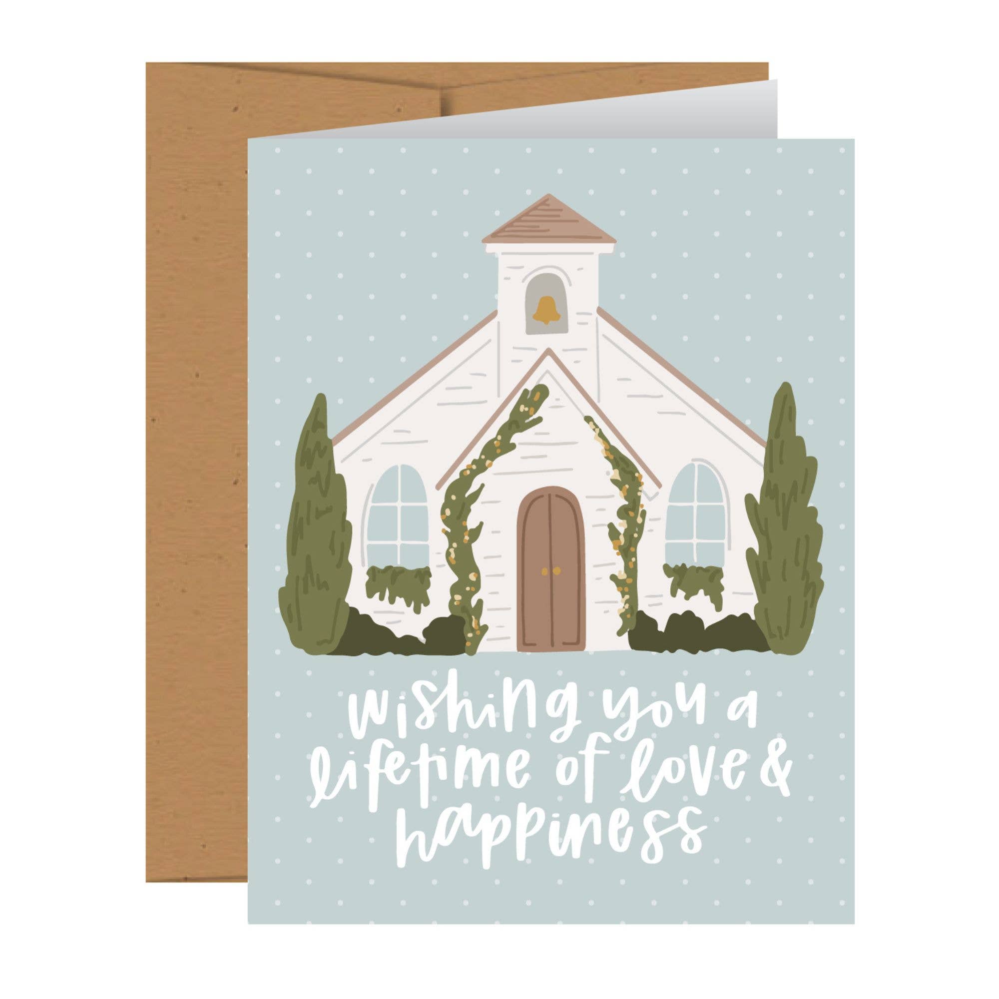 Lifetime of Happiness Wedding Greeting Card