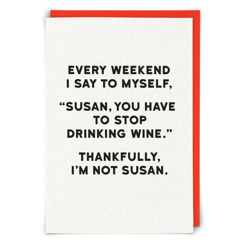 Susan Greetings Card