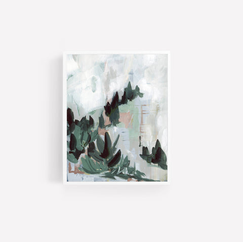 Modern Forest II, Abstract Landscape Print