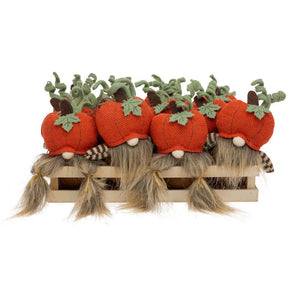 Pumpkin Head Gnomes 5" Ornament