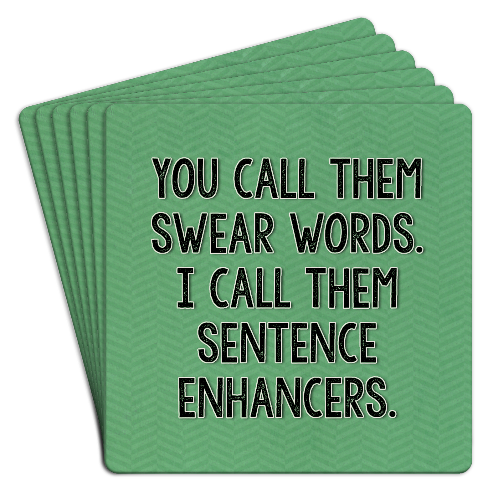 Coasters Paper 6pk You Call Them Swear Words