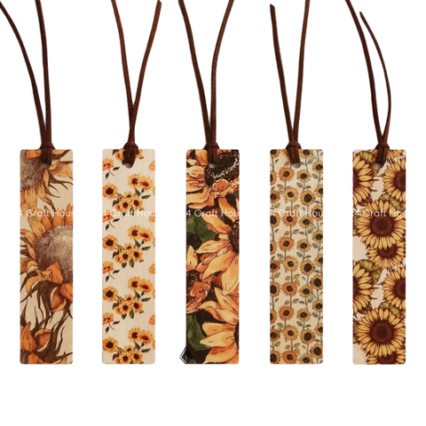 Floral Wood Bookmarks