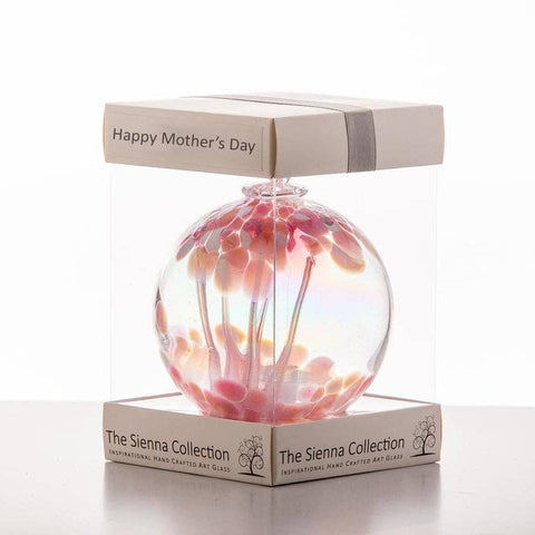 Mother's Day  Spirit Ball Glass 4" - Pastel Pink