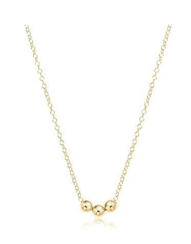 16" Necklace Gold with Charm