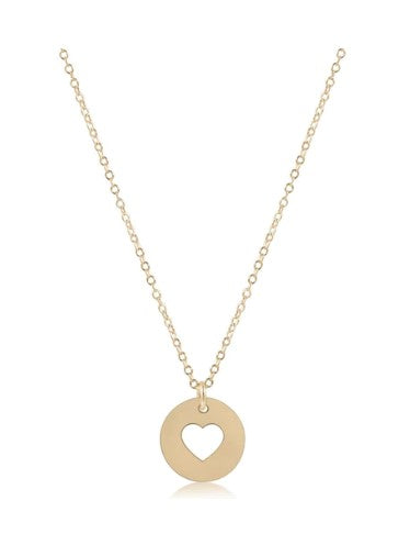 16" Necklace Gold with Charm