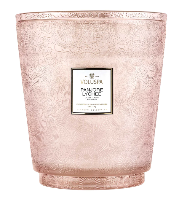 Panjore Lychee 5 Wick Hearth Candle 123 oz