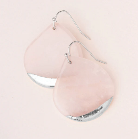 Stone Dipped Teardrop Earrings