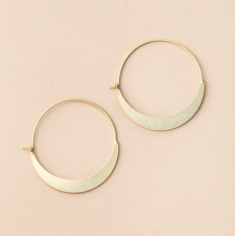 Refined Earring Collection - Crescent Hoop