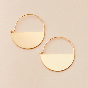 Refined Earring Collection - Lunar Hoop