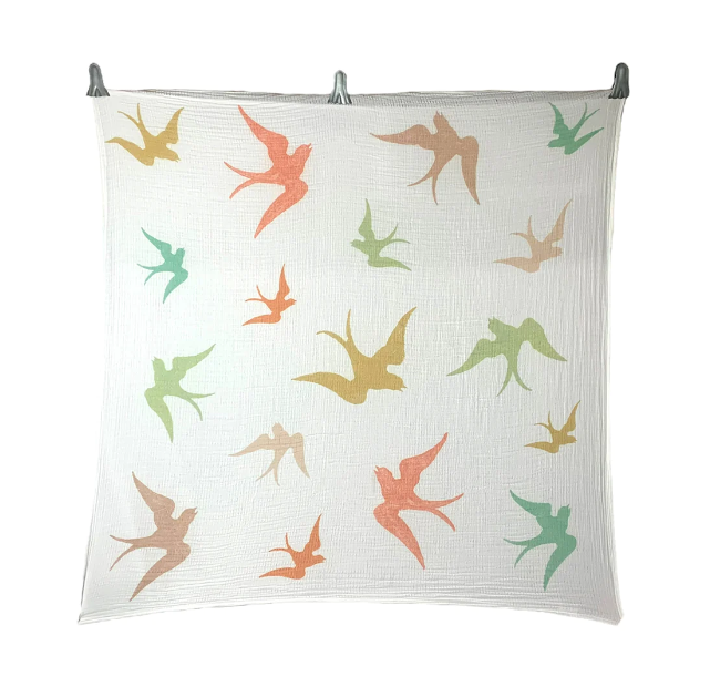 Swaddle Blanket Organic Cotton Muslin 47x47