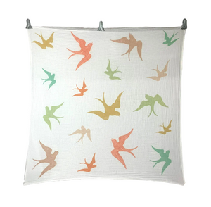 Swaddle Blanket Organic Cotton Muslin 47x47