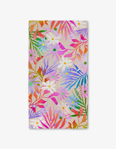 Bold Blossoms Luxe Bath Towel