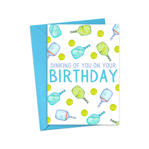 Pickleball Birthday Card - Pickleball Gifts - Happy Birthday