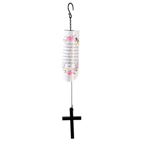 On Angels Wings 23" Wind Chime