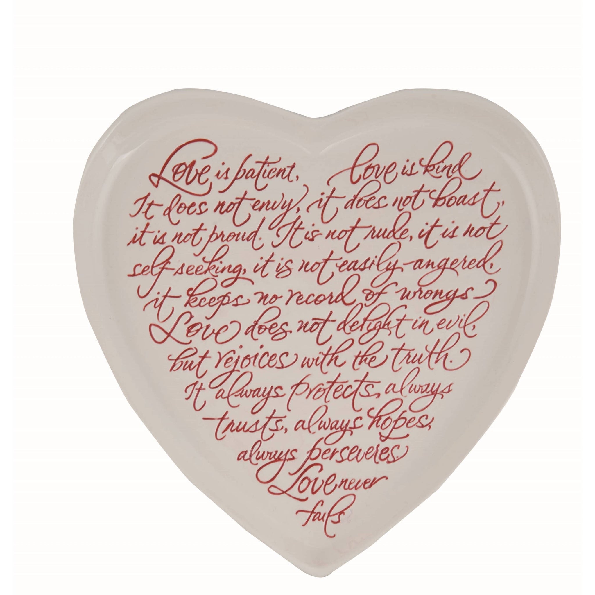 Dolomite 12.25" Valentines Day Inspirational Quote Platter
