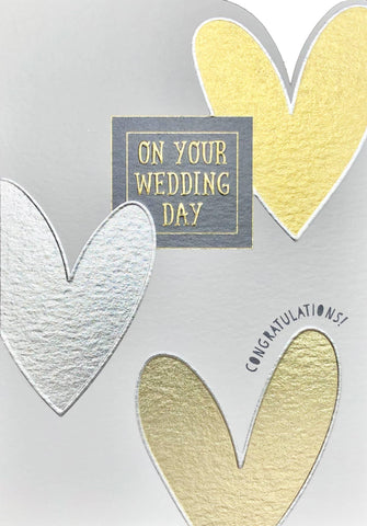 Foiled Greeting Cards Wedding Day