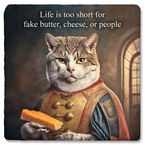 Drink Coaster Life is Too Short 4"