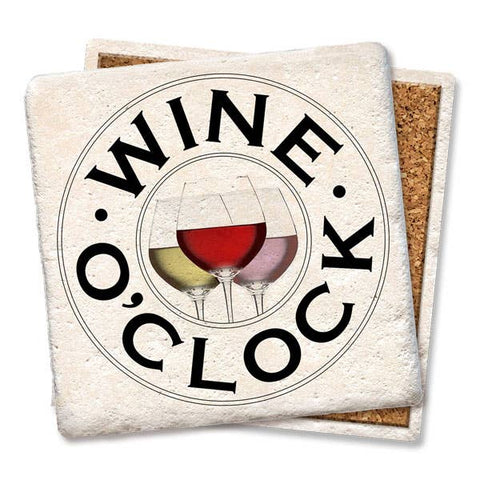 It's wine O'clock coaster