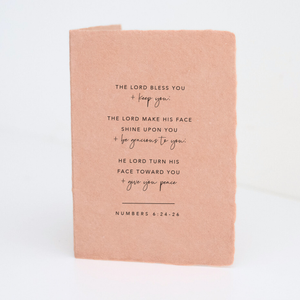 "Lord Bless You & Keep You" Religious Greeting Card Blank Inside.