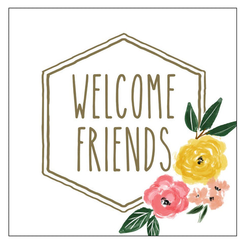 Cocktail Napkins | Welcome Friends - 20ct