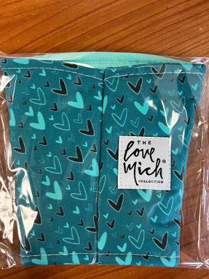Giftology Teal Hearts Cozy
