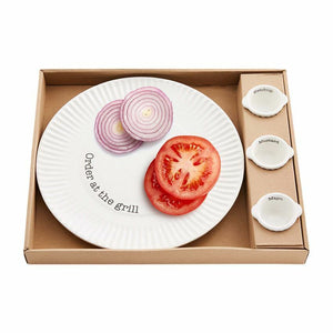Grill Plate Condiment Boxed Set